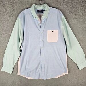 Vineyard Vines Tucker Shirt‎ Mens Large Slim Fit Chest Pocket Button Down 1W1711